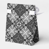 シームレ市松模様にスプレイド抽象芸術正方形ジオメトリ フェイバーボックス (裏面サイド)