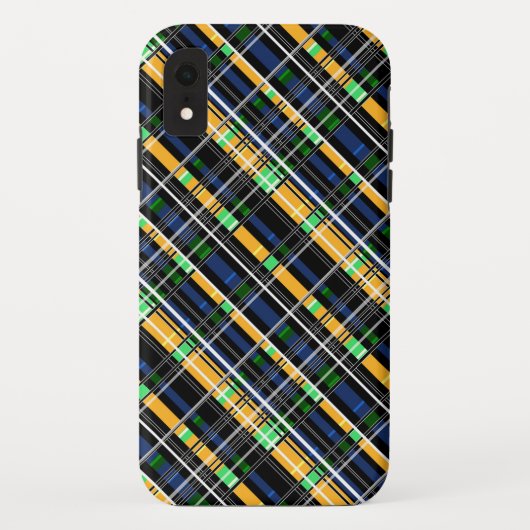 シームレ市松模様にスプレイド抽象芸術正方形ジオメトリ Case-Mate iPhoneケース (裏面)