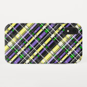 シームレ市松模様にスプレイド抽象芸術正方形ジオメトリ Case-Mate iPhoneケース (裏面(横))