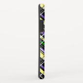 シームレ市松模様にスプレイド抽象芸術正方形ジオメトリ Case-Mate iPhoneケース (裏面/右)