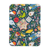 シームレ日本のームパターン マグネット (縦)