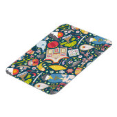 シームレ日本のームパターン マグネット (左側)