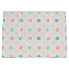 シームレ点々のあるス模様 ラージペーパーバッグ