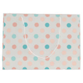 シームレ点々のあるス模様 ラージペーパーバッグ (裏面)