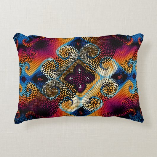 シームレ華美スなテクスチャ背景斜波 アクセントクッション (正面)