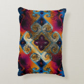 シームレ華美スなテクスチャ背景斜波 アクセントクッション (裏面(縦))