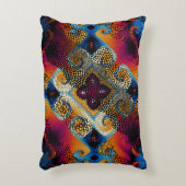 シームレ華美スなテクスチャ背景斜波 アクセントクッション (正面(垂直))