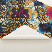 シームレ華美スなテクスチャ背景斜波 シェルパブランケット (3/4)