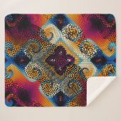 シームレ華美スなテクスチャ背景斜波 シェルパブランケット (正面(横))