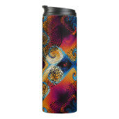 シームレ華美スなテクスチャ背景斜波 タンブラー (回転右)