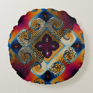 シームレ華美スなテクスチャ背景斜波 ラウンドクッション