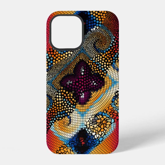 シームレ華美スなテクスチャ背景斜波 iPhoneケース (裏面)