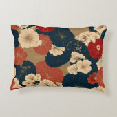 シーム日本の伝統的レスパターン アクセントクッション (裏面)