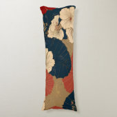 シーム日本の伝統的レスパターン ボディピロー (正面縦)