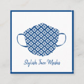 シーメスタイリッシュス顔カバーマスクデザイナ スクエア名刺 (正面)