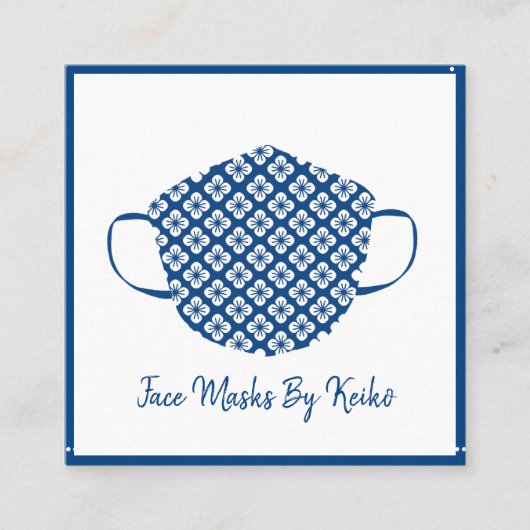 シーメスタイリッシュス顔カバーマスクデザイナ スクエア名刺 (正面)