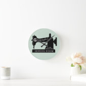 シーメストレスキルター裁縫ギフト裁縫マシンRou ラウンド壁時計 (ホーム)