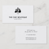 シーメストレスビジネスカード、衣料品店、仕立て屋 名刺 (正面/裏面)