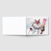 シーメンス猫愛好家のバチェロレッテパーティーのためのスキー ゲストブック (全面)