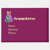 シーメ広告スのプラムをパーソナライズ マグネット (正面)