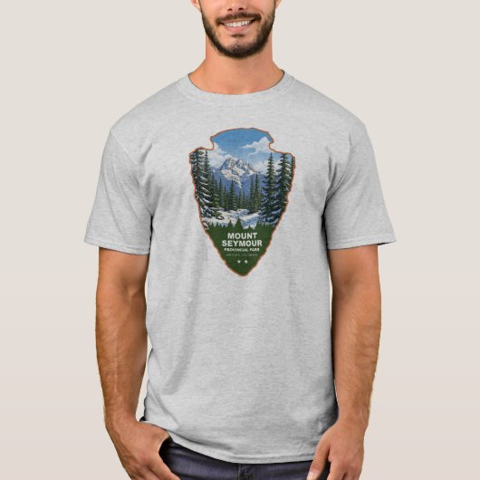 シーモア山州立公園の矢じり Tシャツ (正面)