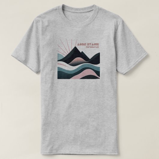 シーモア山州立公園の色とった丘 Tシャツ (デザイン正面)
