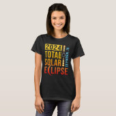 シーモア・インディアナ太陽のトータル日食2024 Tシャツ (正面フル)
