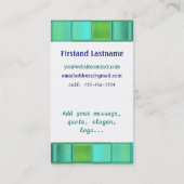 シーモザイクのカスタマイズ可能なテンプレート名刺 名刺 (裏面)