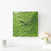 シーモスグリーン自然グラスビーチ 航海の スクエア壁時計 (ホーム)