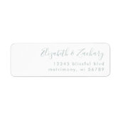 シーモダングラス結婚スクリプト差出人住所 ラベル (正面)