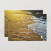 シーモダンショア·ビーチ·結婚サンドの情報 エンクロージャーカード (正面/裏面)