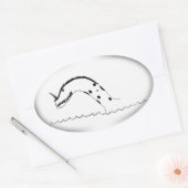 シーモンスターシール 楕円形シール (封筒)