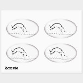 シーモンスターシール 楕円形シール (シート)