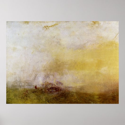 シーモンスターズとサンライズbyジョセフマロード・ターナー ポスター (正面)