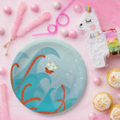 シーモンスターセーリングボート ペーパープレート (パーティー)