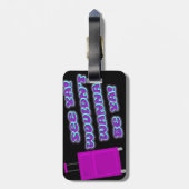 シーヤチーキーノスタルジアノベルティおもしろい ラゲッジタグ (裏面縦)