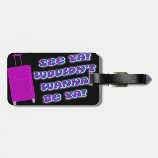 シーヤチーキーノスタルジアノベルティおもしろい ラゲッジタグ (裏面横)