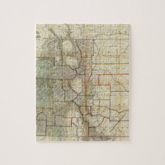 シーヤーのコロラド州の新しい地図 ジグソーパズル (縦)