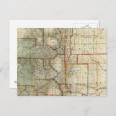 シーヤーのコロラド州の新しい地図 ポストカード (正面/裏面)