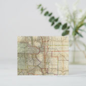 シーヤーのコロラド州の新しい地図 ポストカード (スタンド正面)