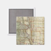 シーヤーのコロラド州の新しい地図 マグネット (正面/裏面)