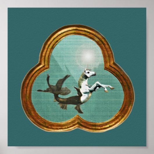 シーユニコーンプリント ポスター (正面)