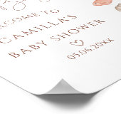 シーユーすぐにベビー沿岸赤ちゃんシャワー歓迎 ポスター (角)