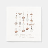 シーユーすぐにボホビーチベビーシャワー スタンダードカクテルナプキン (正面)