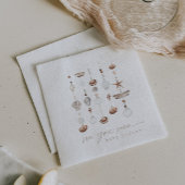 シーユーすぐにボホビーチベビーシャワー スタンダードカクテルナプキン