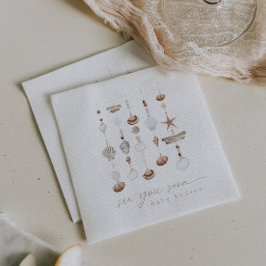 シーユーすぐにボホビーチベビーシャワー スタンダードカクテルナプキン