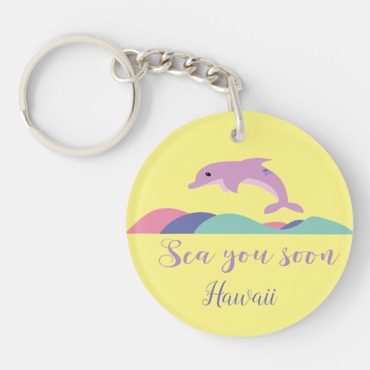 シーユーモーンビーチバケーションサマーモチベーション キーホルダー (正面)