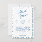 シーユー間もなく赤ちゃんシャワー沿岸サンキューカード サンキューカード (正面)