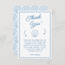 シーユー間もなく赤ちゃんシャワー沿岸サンキューカード サンキューカード