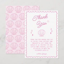 シーユー間もなく赤ちゃんシャワー沿岸サンキューカード サンキューカード